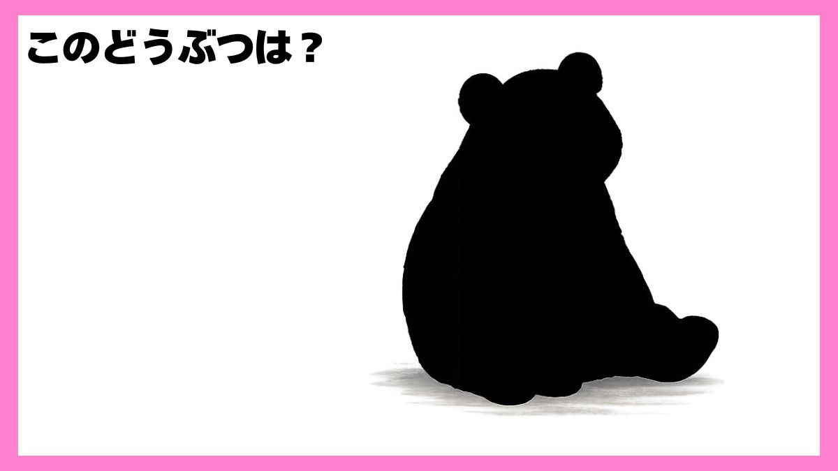動物シルエットクイズ