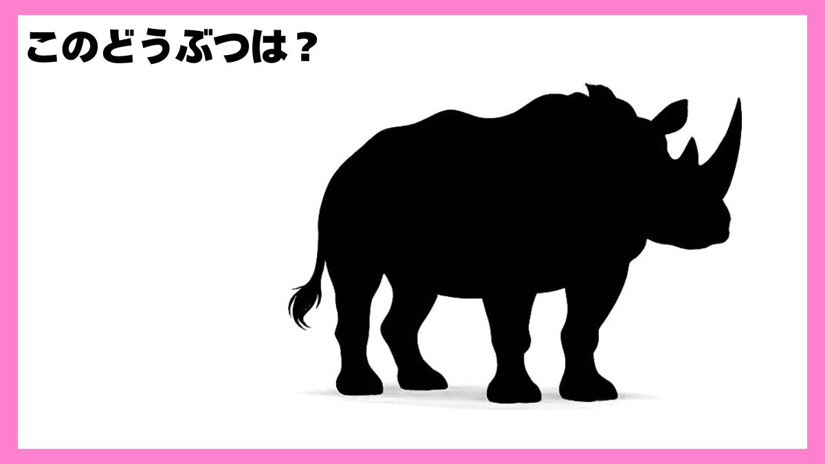 動物シルエットクイズ