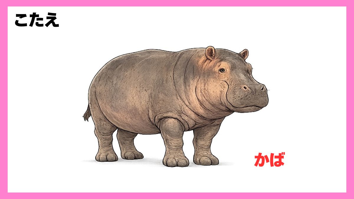 動物シルエットクイズ