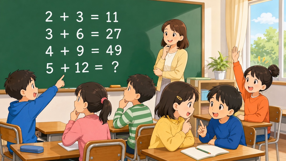 IQテスト｜数字の規則を見抜く計算パズル問題