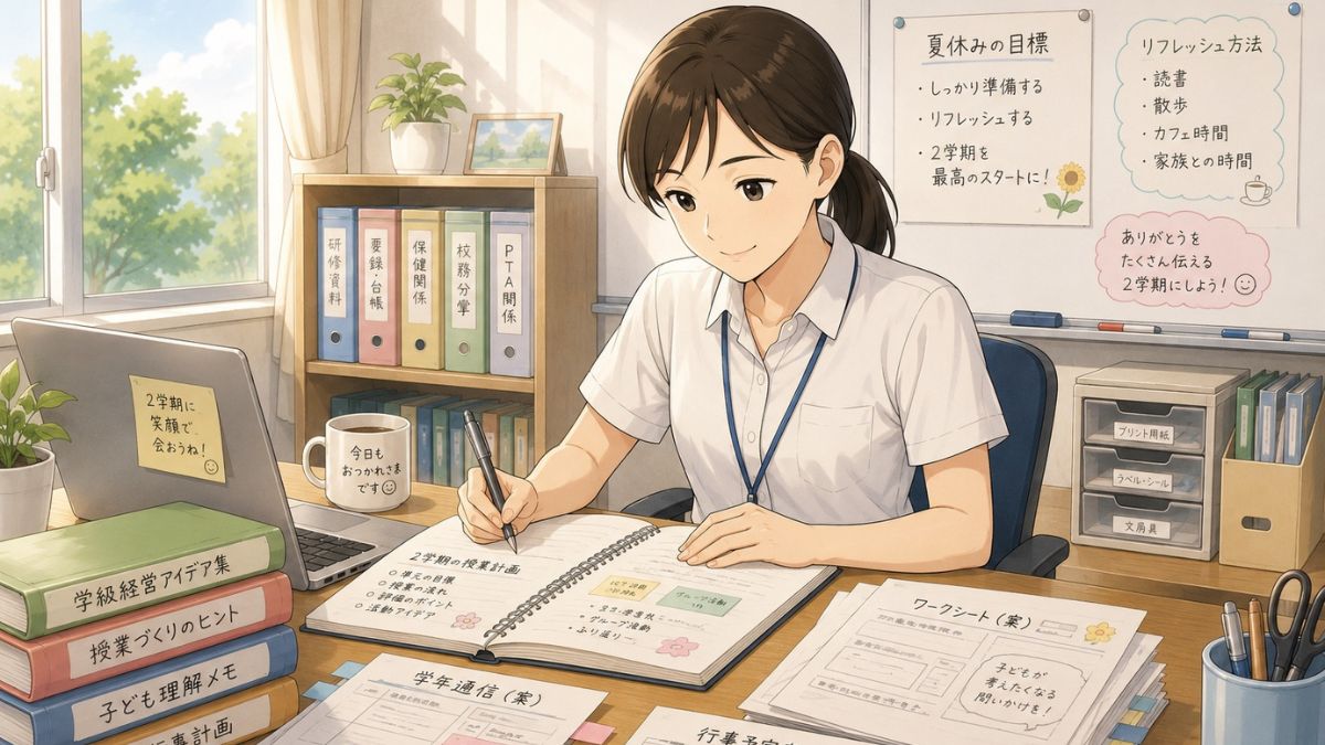 先生は夏休みに何をしている？