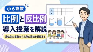 比例と反比例の導入授業