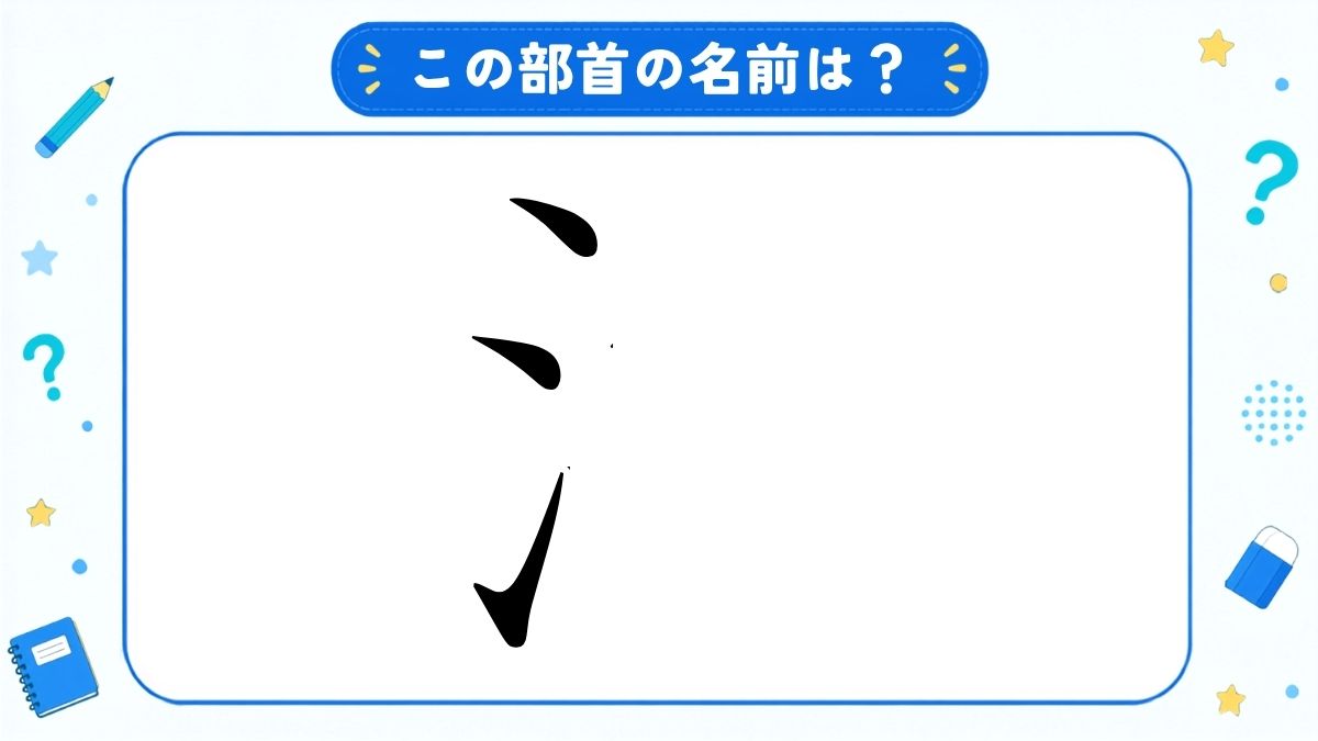 漢字の部首名クイズ