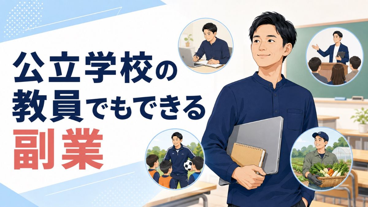 公立学校の教員でもできる副業