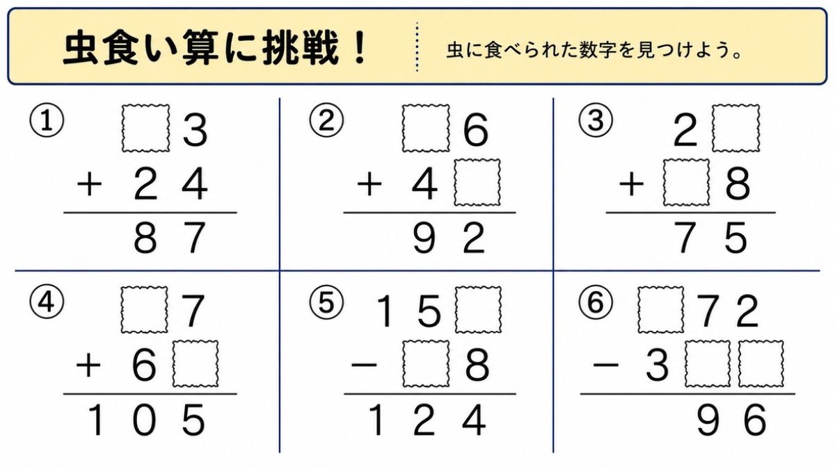 小学生向け虫食い算
