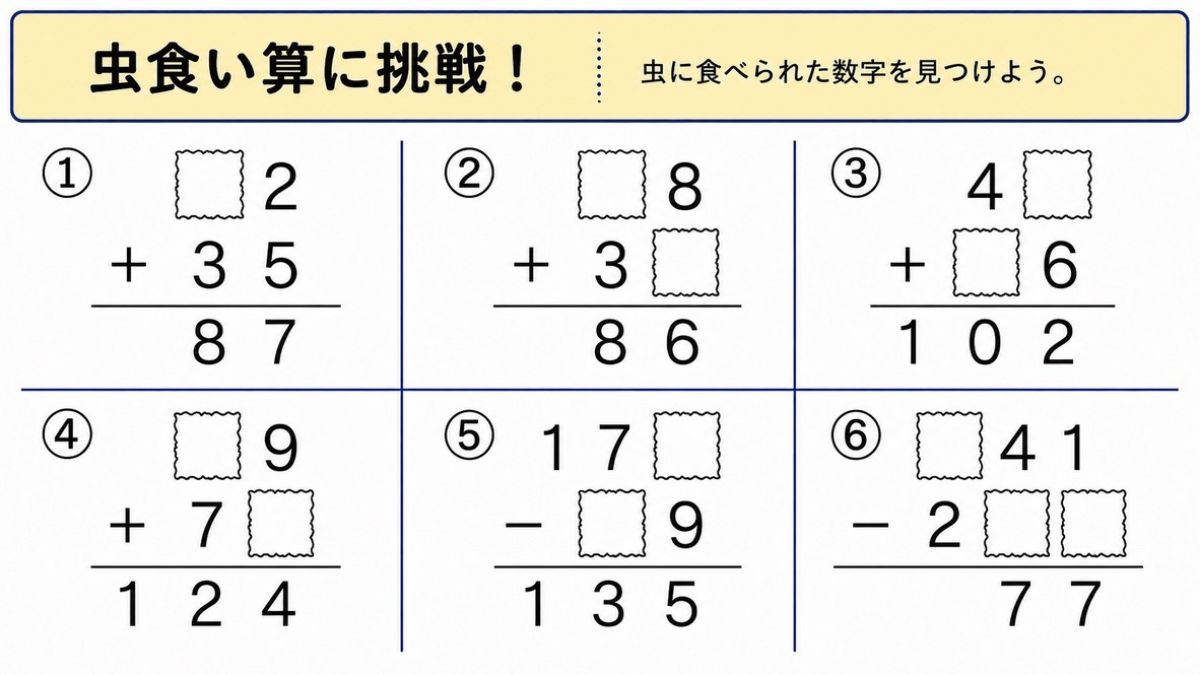 小学生向け虫食い算